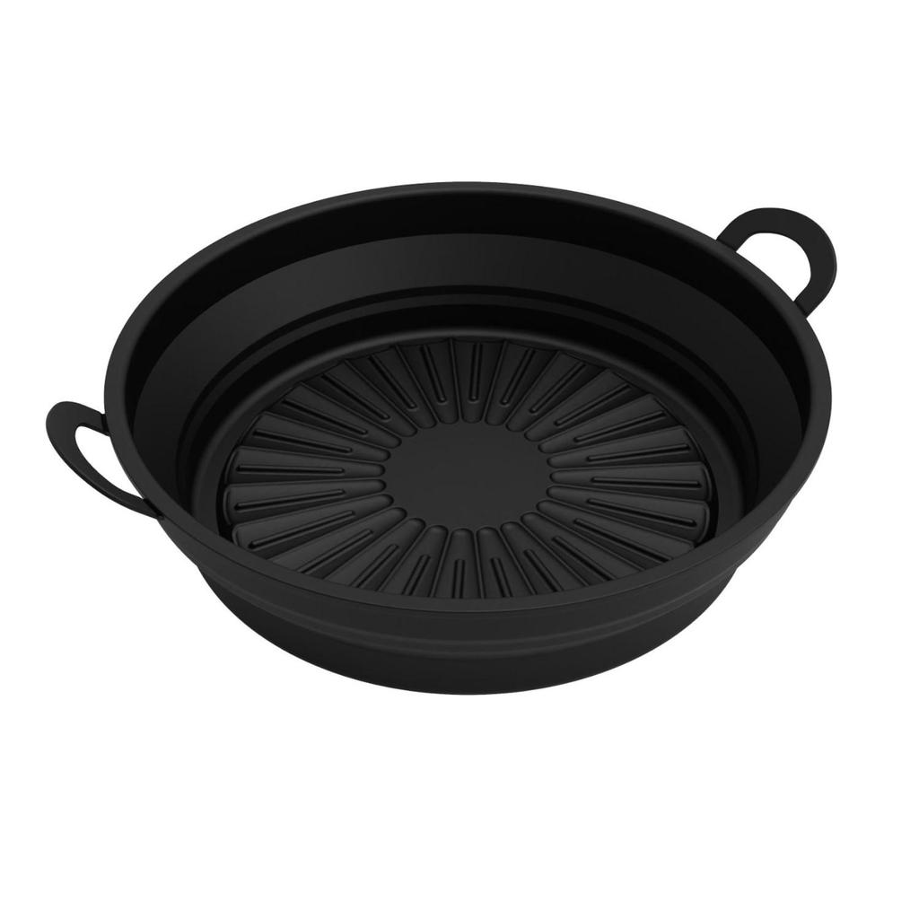 Silicone Air Fryers Oven Baking Tray Pizza Fried Chicken Airfryer Silicone Basket Reusable Airfryer Pan Liner Accessories
