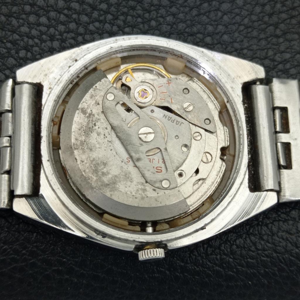 ОРИГИНАЛЬНЫЕ ВИНТАЖНЫЕ МУЖСКИЕ АВТОМАТИЧЕСКИЕ ЧАСЫ SEIKO 5 6119C ЯПОНИЯ С БЕЛЫМ ЦИФЕРБЛАТОМ a702463-5
