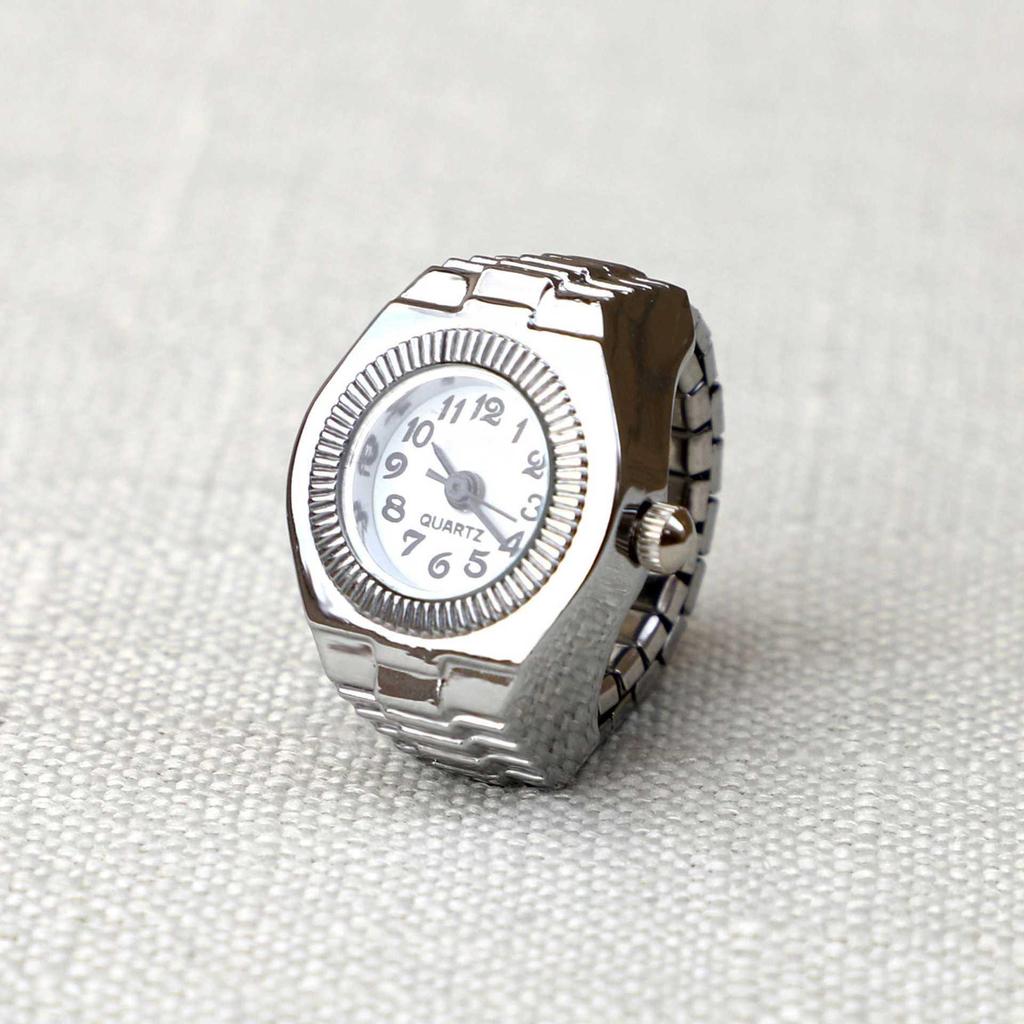 Unisex Alloy Finger Ring Watch – Creative Digital Design for Couples and Students