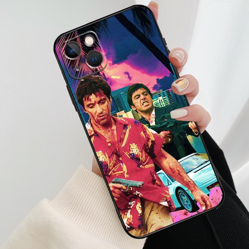 Чехол для телефона "Лицо со шрамом" Тони Монтана Для iPhone 11 12 13 14 15 16 Pro Max Mini X XR XS Max Plus Чехол Funda