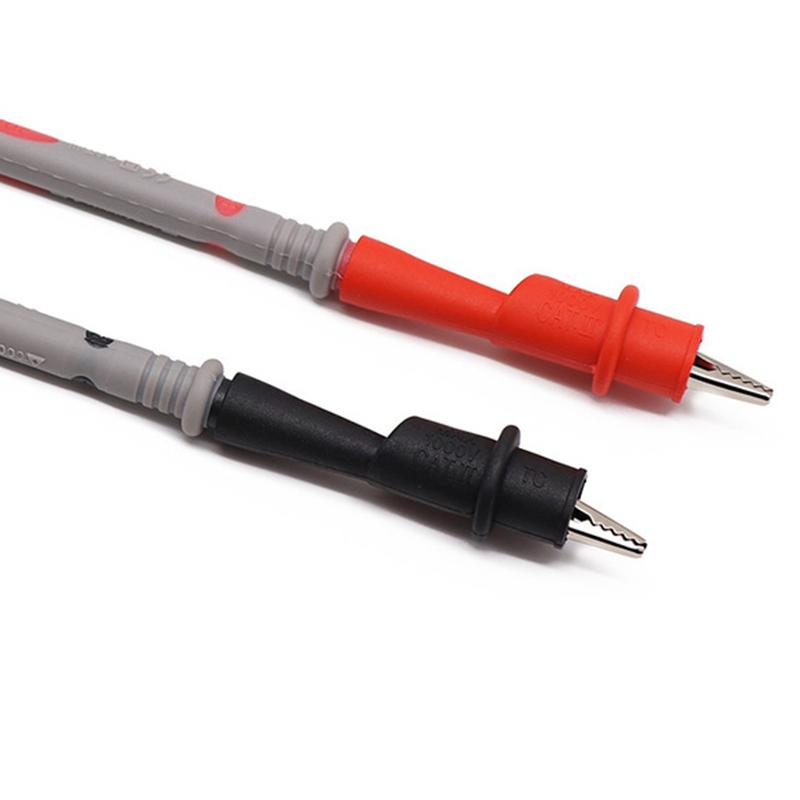 Тестовый щуп мультиметра, измерительный штифт, позолоченная медная игла, силиконовая ручка-метр, дополнительный наконечник, очень тонкий, высокоточная ручка-мультиметр 1000 В, 20 А