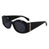 Dark Grey Oval Ladies Sunglasses Sf2008s 001 55