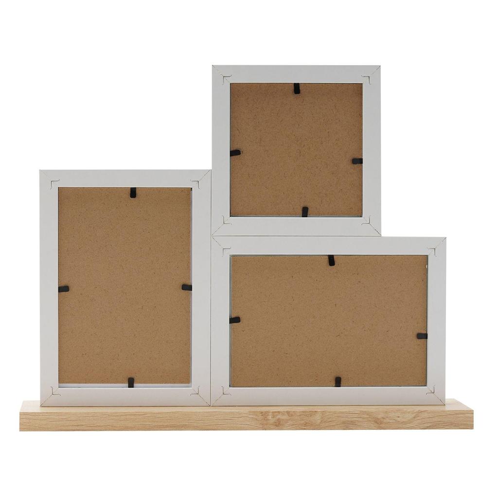 Hestia 3 Frame Collage with Vase & Dried Flowers - Natural