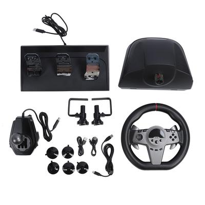 Игровой руль с педальным переключением передач, динамическая светодиодная обратная связь, 270-градусный гоночный руль для Switch