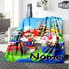 Custom Name Autumn Adventure Friends flannel Blanket for Super Soft Cute Comfort Blanket for Travel Bedding Couch Sofa Blanket