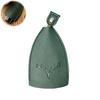 2Pcs Key Holder Pull-Out Key Case Protective Keychain Pendant Faux Leather Hidden Key Chain Deer Pattern Key Sleeve Bag