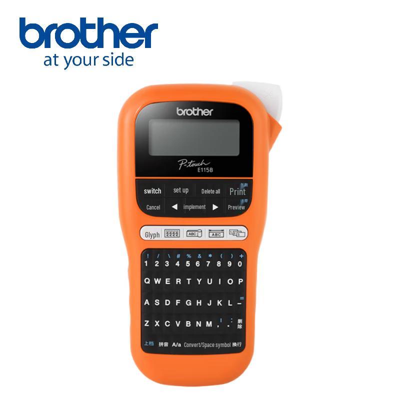Портативный принтер этикеток Brother PT-E115B Штепсель CN (адаптер в комплекте)