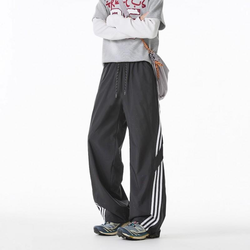 Mens Quick Dry Mesh Pants Loose Straight Leg Athletic Casual Trousers