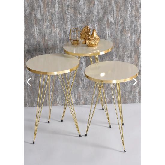 Золотая кремовая проволока для столика для гнездования