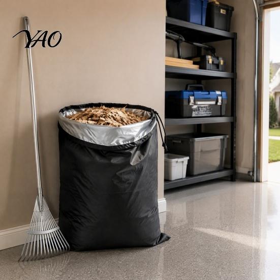 Leaf Shredder Collection Bag 1/2Pcs Wood Chipper Bags, Large Capacity Oxford Cloth Drawstring Bag, Heavy Duty Storage for Chips, Leaves and Yard