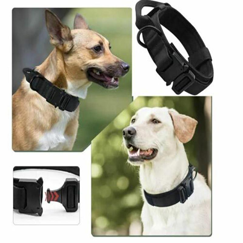 3 Colors Military Tactical Pet Collar Nylon Luxury Pet Training Dog Collar for Medium and Large Dogs