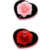 Creativity Jewelry Box Specially Designed Rose Flower Ring Box Ring Box 3d Heart Shape Rotating