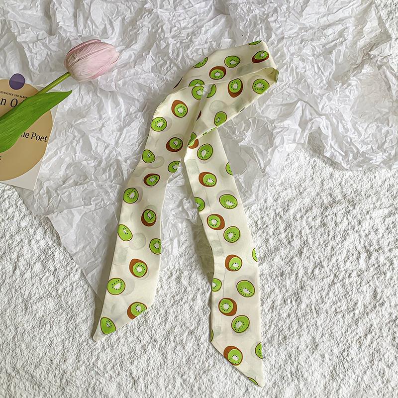 New Luxury Brand Model Small Silk Scarf for Women Hair Band Bag Handle Handbag Ribbon Scarf Neck Scarves Neckerchief