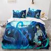 Genshin Impact Bedding Set Game 3d Print Bed Linen Quilt Soft Duvet Cover Sets Home Textile Queen King Size Girl Kids Room Decor