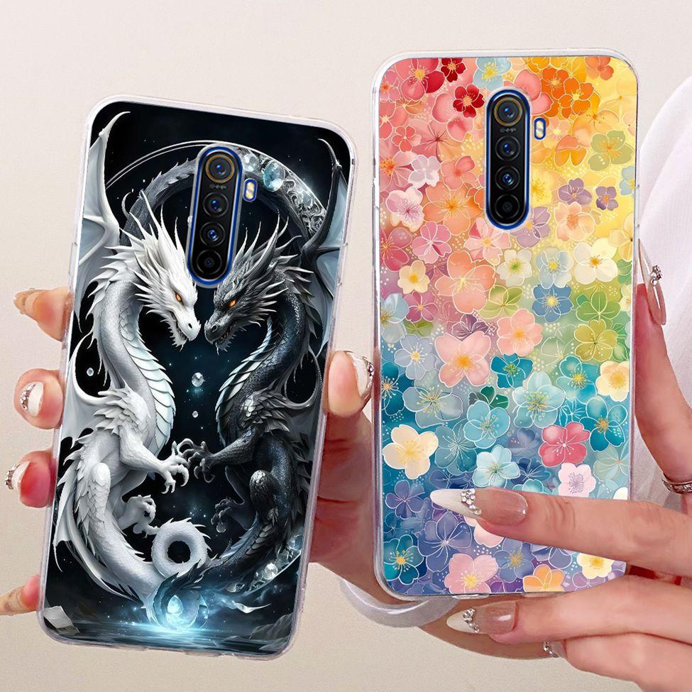 Clear For Realme X2Pro RMX1931 Casing For Realme X2 Pro Case Luxury Fashion Butterfly Funny Cute Painted Cover