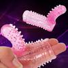 Penis Sleeves Silicone Finger Cock Ring Penis Sex Toys Adult Product
