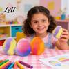 Easter Party Favor Egg Squeeze Toy Stress Relieving Decompression Ball Basket Stuffer White At Room Temperature Portable