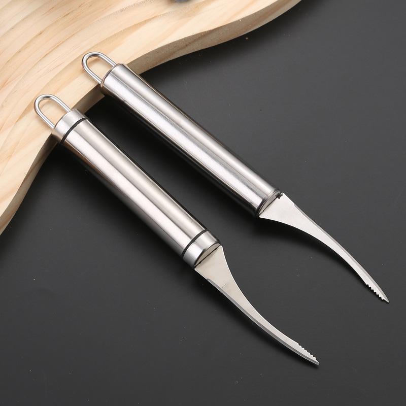 Нож из нержавеющей стали 430 для очистки и отделения прожилок от креветок, для приготовления морепродуктов и блюд в горячем горшочке