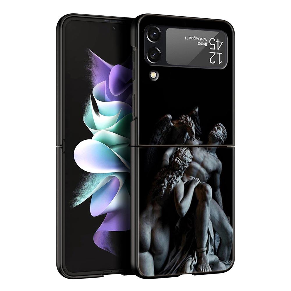 Древнегреческая скульптура Чехол для телефона Samsung Galaxy Z Flip3 Flip4 Flip5 Чехол-оболочка для Z Flip 3 4 5 6 7 Жесткая складная крышка