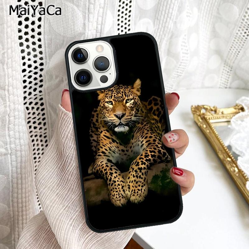 Роскошный Чехол-Бампер с Рисунком Тигра и Леопарда для iPhone 17 Air 16 16e 15 plus 11 12 13 14 pro max