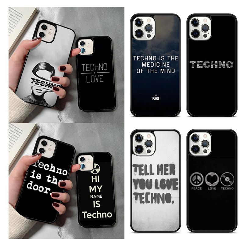 Чехол для телефона в стиле Techno для iPhone 17 Air 13 12 14 15 16 Чехол для Apple iPhone 17 Air 14 15 16 Pro Max 6S Plus Coque