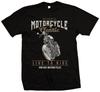 Motocicleta Clasica Live Ride Camiseta Vintage Moto Camisa Motero Camiseta Unisex T-shirt