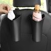 Car Storage Box With Hook Umbrella Kettle Rack Barrel Trash Box Storage Holder Storage Case Plastic Can Black Auto Z1E8