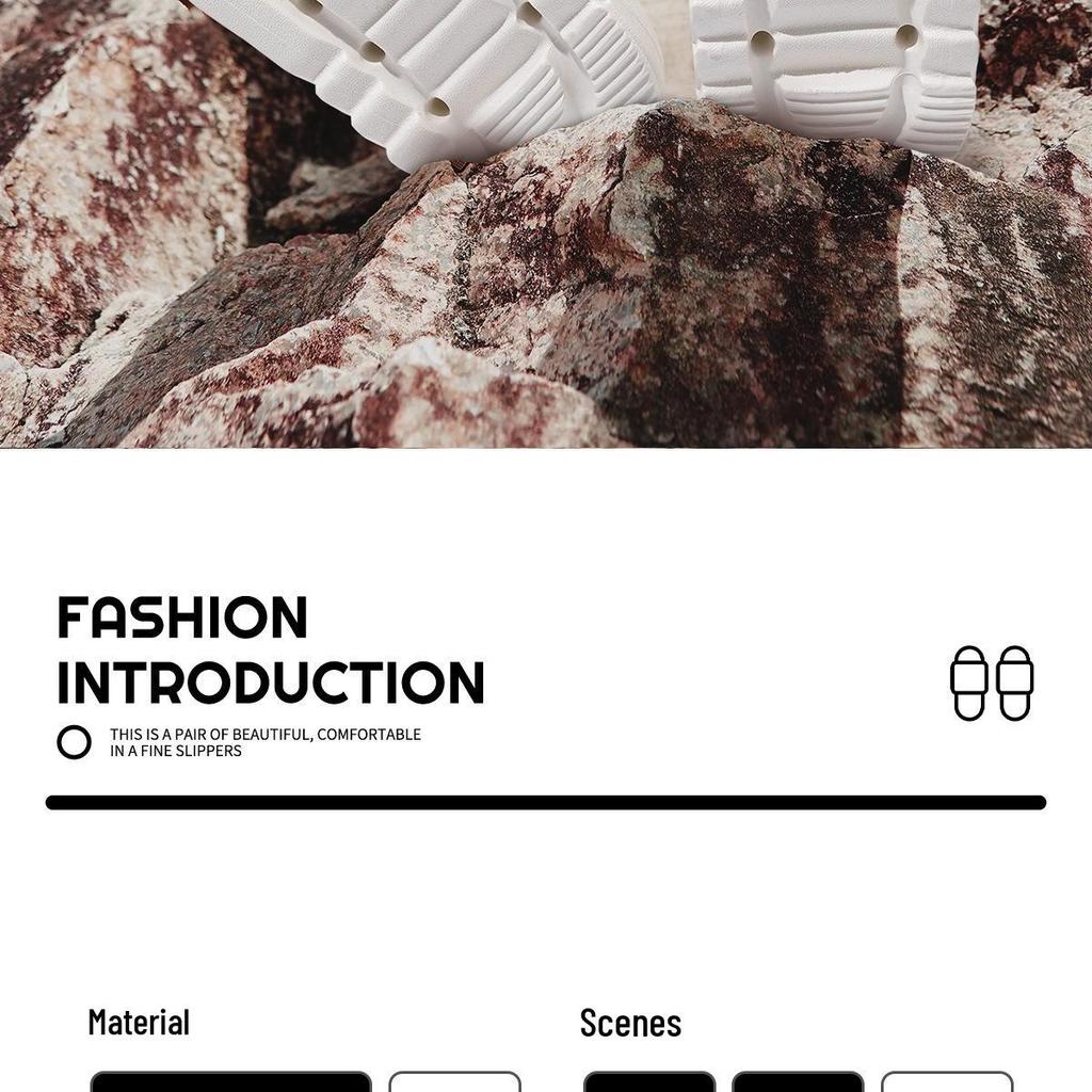 Женские пляжные туфли на толстой подошве с противоскользящим эффектом 2024: Закрытый носок, Дизайн с отверстиями, Полушлепанцы для летней уличной носки.