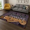 3D Ковер-ковер с логотипом Fender Guitar Bass Instrument Music для спальни, гостиной, дивана, придверный коврик, домашний декор, коврик, противоскользящий, подарок