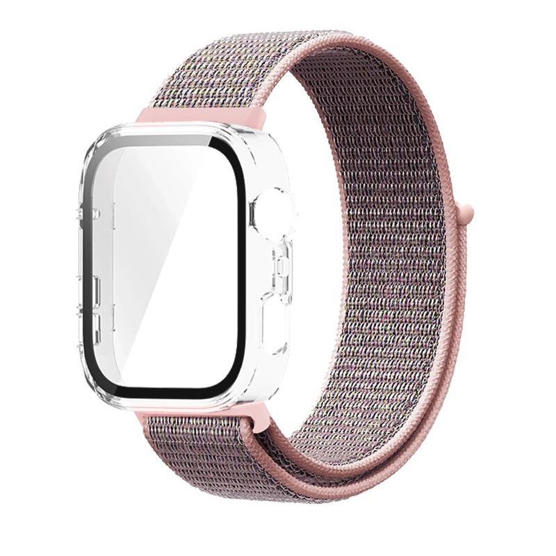 Нейлоновый ремешок + ПК-корпус для Huawei Watch Fit 3/4/4 Pro Защитный чехол от падения + Удобный дышащий браслет Ремешок Correa