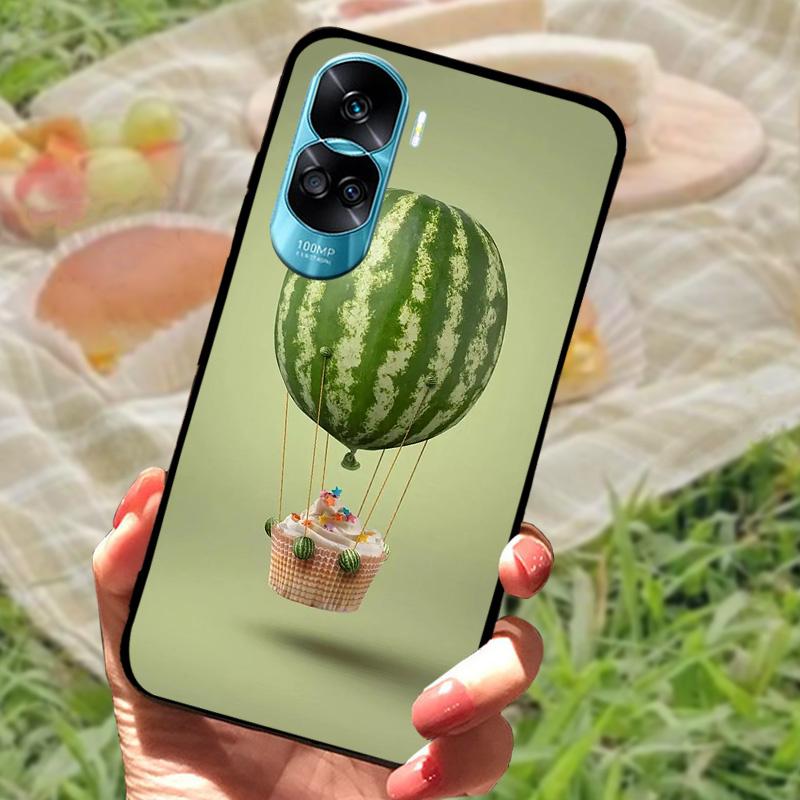 Чехол для Honor 90 Lite Honor90 Pro Силиконовый Расписной Мягкий Черный Чехол для Телефона Huawei Honor 90 Pro Оболочка 90Lite 5G Funda Coque