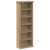 CD Rack 2 Pcs. Artisan Oak 60 x 17 x 92 cm Engineered Wood