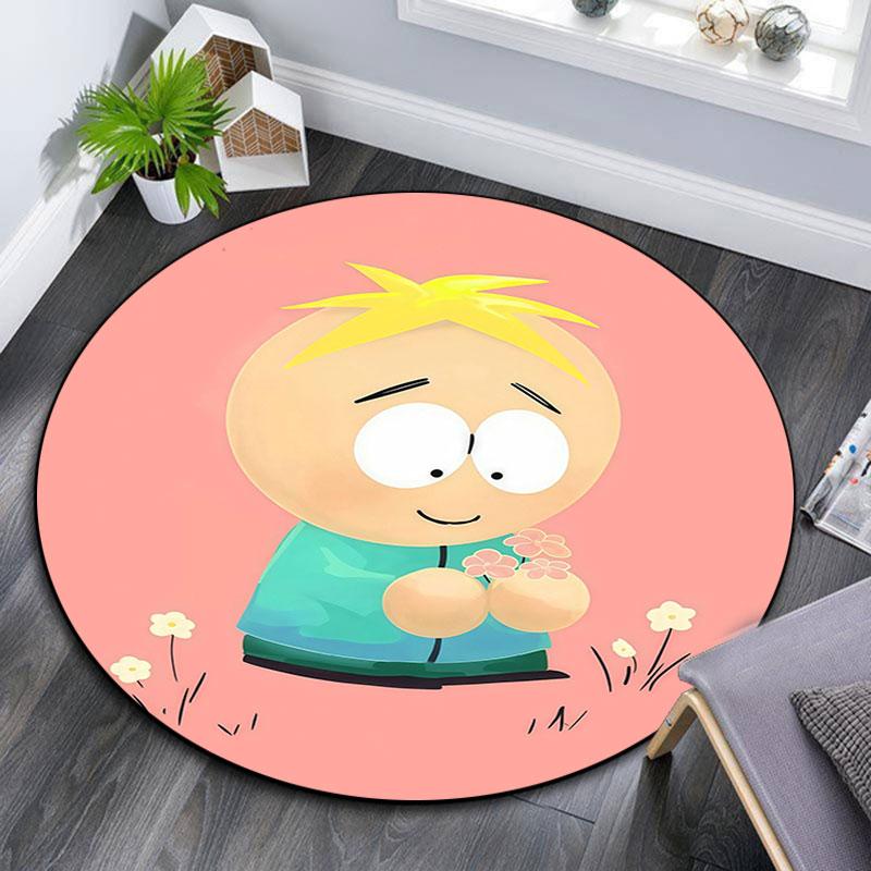 Butters pattern round rug,Carpet Rug for Living Room Bedroom Playroom ,Non-slip Floor Mat,Holiday Gifts and Birthday Gifts.