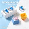 Милая лапка кошки Fidget Keycap Игрушка 2 клавиши Снятие стресса Push Pop Брелок Портативная мини-клавиатура Игрушка Для подростков и женщин