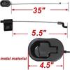 Recliner Replacement Parts - Universal Black Metal Pull Recliner Handle With Cable - Fits Ashley And Major Recliner Brands Couch Style Pull Chair Rele