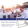 Stainless Steel Boat Ring Cup Drink Holder Beverage Cup Storage Rack Water Cup Stand for Marine Yacht Truck RV Car Trailer