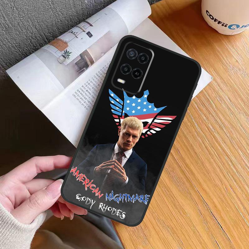Чехол Cody Rhodes для Oppo A18 A38 A74 A94 A54 A58 A78 A98 A80 A60 A40 A96 A76 A16 A15 A17 A57 A5 A6 Pro