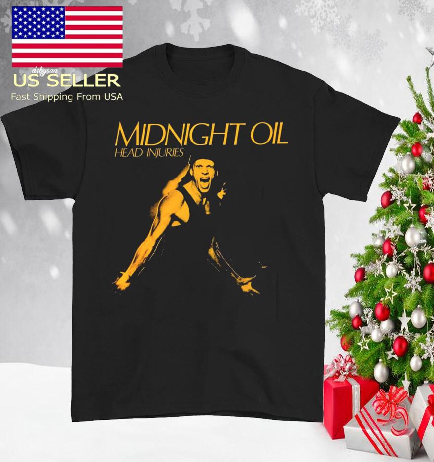 Midnight Oil rock band T-shirt black Unisex All Sizes S to 5Xl XX641