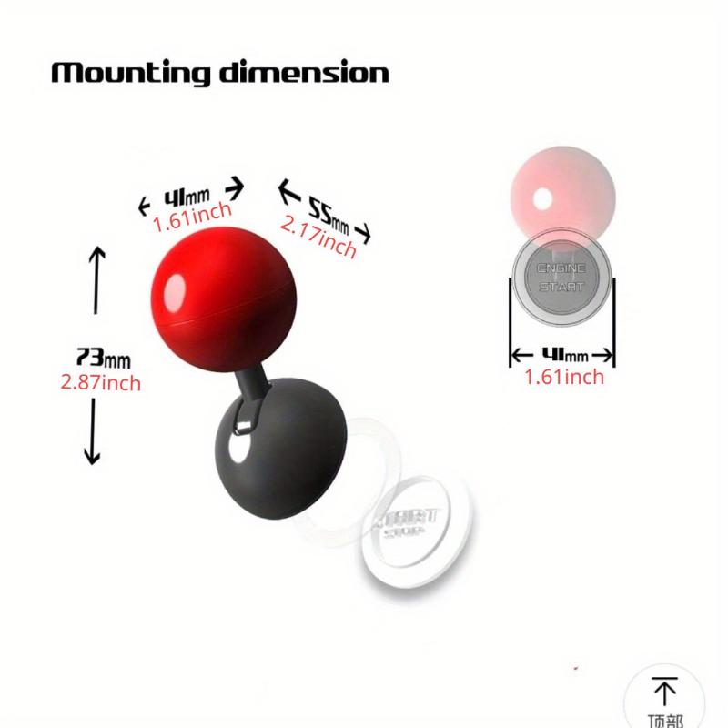 Car Start Button Push Start Auto Ignition Button Cover Automotive One-Touch Button Rocker Cars Engine Push Start Stop Lever 2025