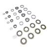 4 Sets Trailer Axle Bearing Kit 6000 to 7000lb Steel Alloy Trailer Wheel Hub Bearing Set with Cotter