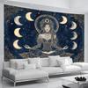 Mysterious Moon Goddess Printed Tapestry Healing Style Wall Decoration Art Decorative Wall Tapestries Perfect Gift Family