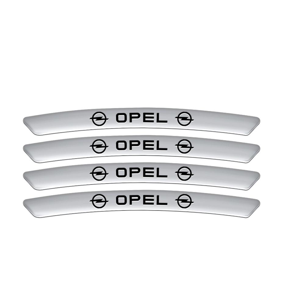 4 шт. Алюминиевые значки для автомобиля Диски Наклейки Автоаксессуары Для Opel Zafira B Corsa Karl Combo Meriva Omega Signum Grandland