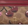 New COACH Skinny Id Case Coated Canvas Card Holder Mini Women's Tan Multicolor CZ462-IMTAM