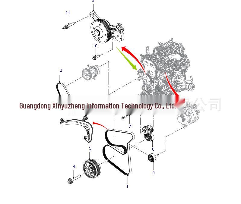 Radiator Upper Hose Connector for Ford Ranger 2.0 (Model: GK2Q-8A544-BA)