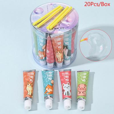 20 шт./кор. волшебный пузырь, клей, игрушка, выдувающий красочный пузырь, шар, космический шар, игрушка