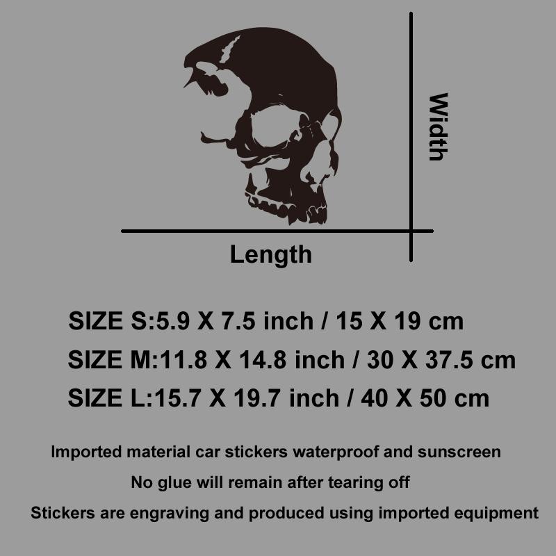 Расширенная текстура скелета черепа Дизайн приключений на открытом воздухе, наклейки для приключений на открытом воздухе украшения на природную тематику прочный винил