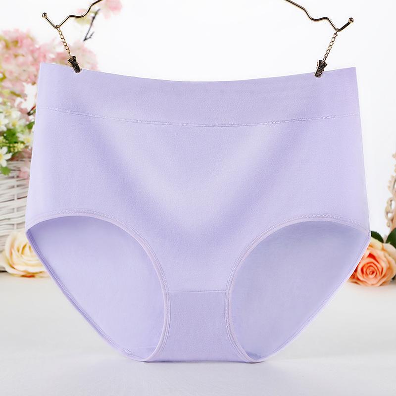 Comfortable and Minimalistic Plus Size Cotton Underwear for Women with High Waist and Abdominal Contraction 200kg Mom Fat