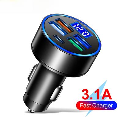 3.1A PD Автомобильное зарядное устройство USB Type C Быстрая зарядка Адаптер для зарядки мобильного телефона для iPhone 15 Pro Xiaomi Huawei Samsung Быстрое зарядное устройство
