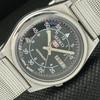 USED VINTAGE SEIKO 5 AUTOMATIC 7009A JAPAN MENS D/D BLACK WATCH 602-a313580-2 SKU602-a313580