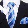 Элегантный набор для делового и вечернего стиля: галстук, нагрудный платок и запонки